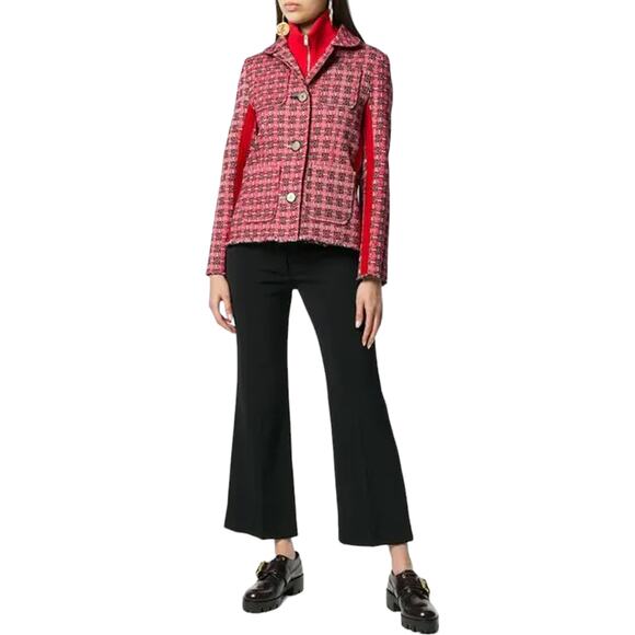MARNI Plaid Jacket in Red IT38 - Picture 3 of 13